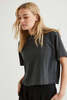 Richer Poorer Short Sleeve Crop Tee - Stretch Limo - Thumbnail 5