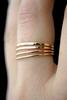 Hannah Naomi Smooth Medium Stacking Ring - Gold - Thumbnail 2