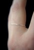 Hannah Naomi Smooth Thin Stacking Ring - Silver - Thumbnail 2