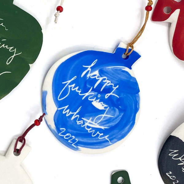 Ceramics and Theory Ornaments - Blue/White