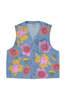 Jungmaven Falcon Vest - Floral Light Denim - Thumbnail 1