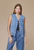 Jungmaven Falcon Vest - Light Denim - Thumbnail 1