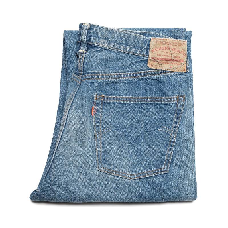 パンツ WAREHOUSE 2ND-HAND SELVEDGE DENIM Warehouse Delivers Second Hand Fades