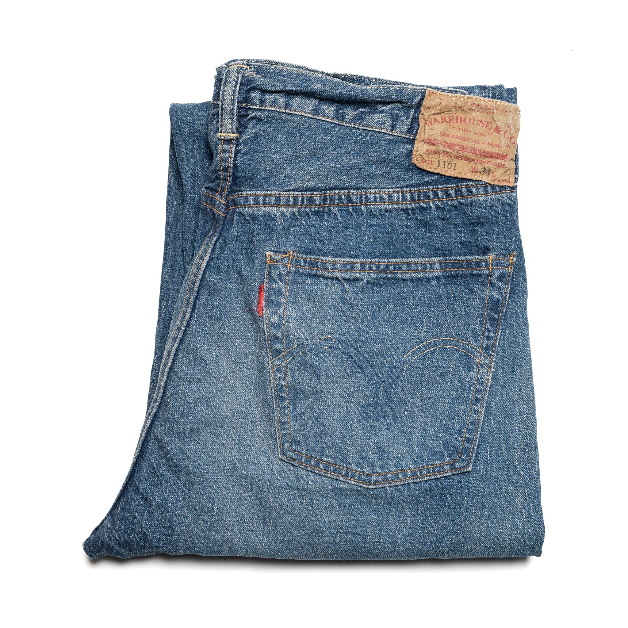 WAREHOUSE & CO. 2ND-HAND 1100 淡 Warehouse & Co. Lot. 1101 Second Hand Series Used Wash Jean