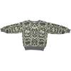 L'UOMO 70s Art Deco Jacquard Knit Jumper - Yellow - Thumbnail 1