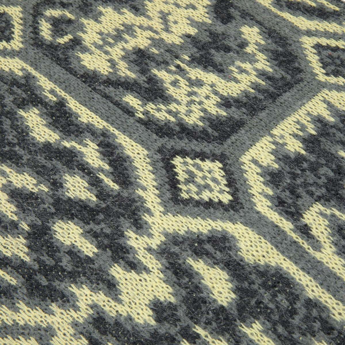 L'UOMO 70s Art Deco Jacquard Knit Jumper - Yellow - Image 7 of 8