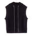 Paychi Guh Mock Neck Vest - Black - Thumbnail 3