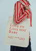 Baby & Company Love to Love You Tote - Parchment - Thumbnail 1