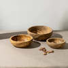 Gharyan Natural Olive Wood Bowl - Thumbnail 1