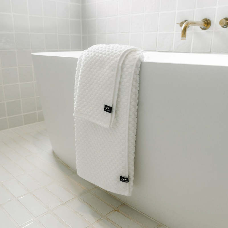 Slowtide Clive Bath Towel - White