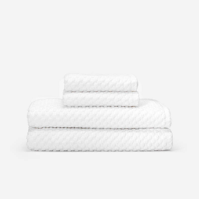 Slowtide Clive Bath Towel - White