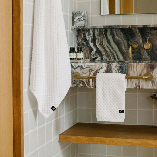 Slowtide Clive Bath Towel - White