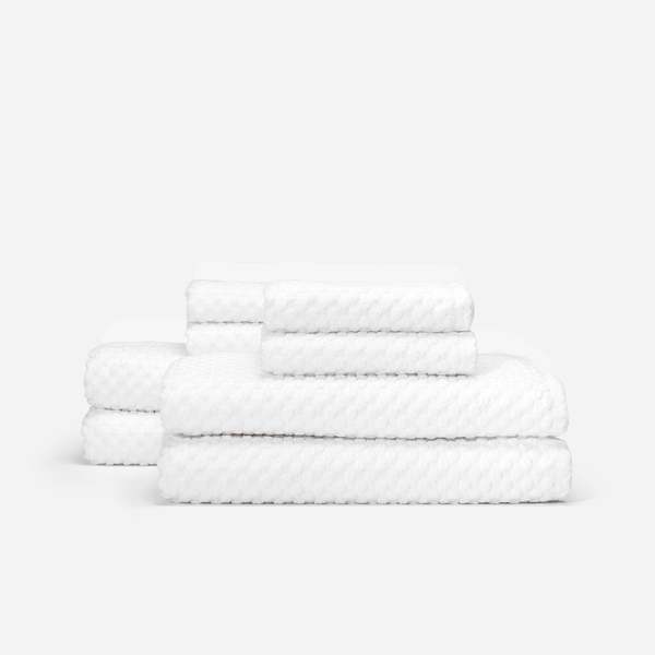 Slowtide Clive Bath Towel - White