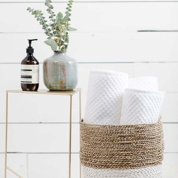 Slowtide Clive Bath Towel - White