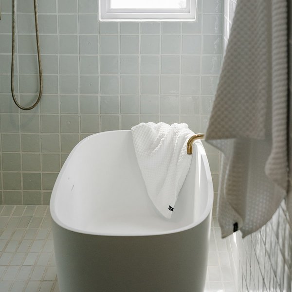 Slowtide Clive Bath Towel - White