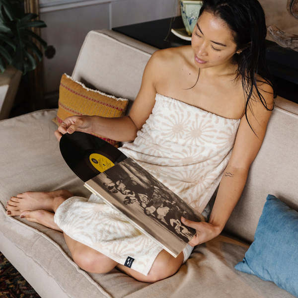 Slowtide Up At Dawn Bath Towel - Blush Slowtide Up At Dawn Bath Towel - Blush