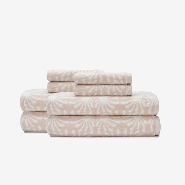 Slowtide Up At Dawn Bath Towel - Blush Slowtide Up At Dawn Bath Towel - Blush