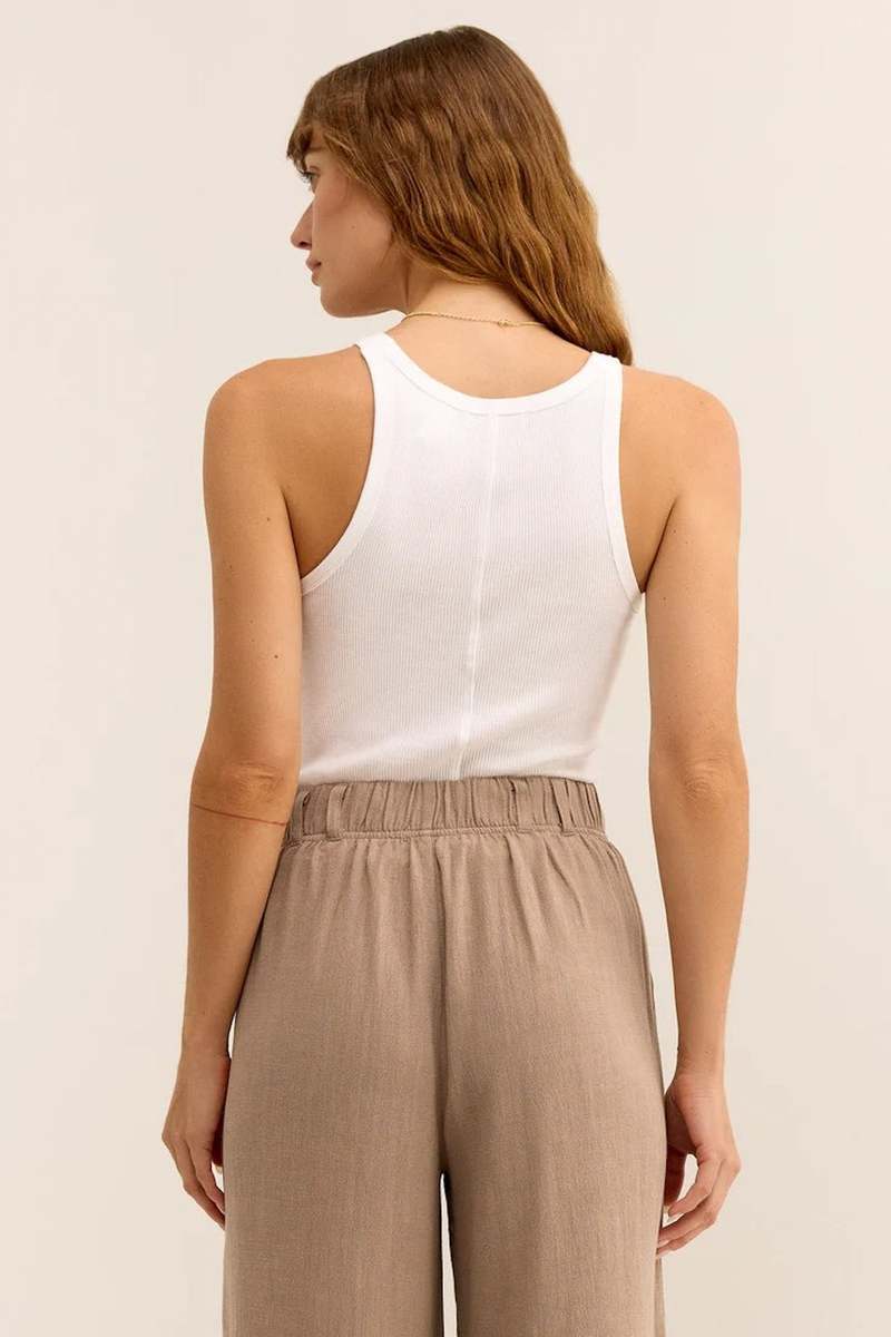 Z Supply Torren Rib Tank - Limeade/White