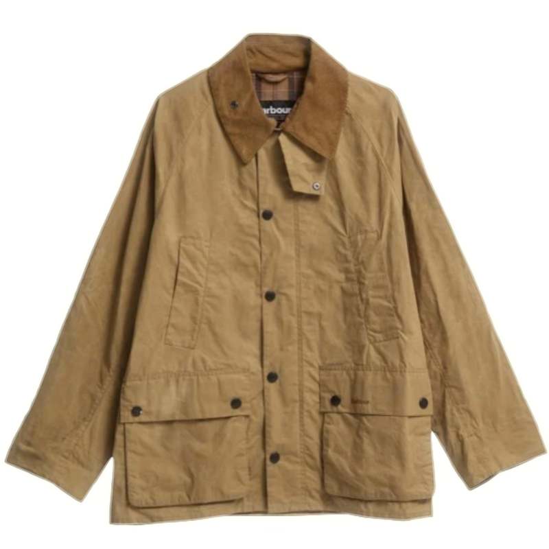 Barbour Oversized Bedale Casual Jacket - Golden Khaki