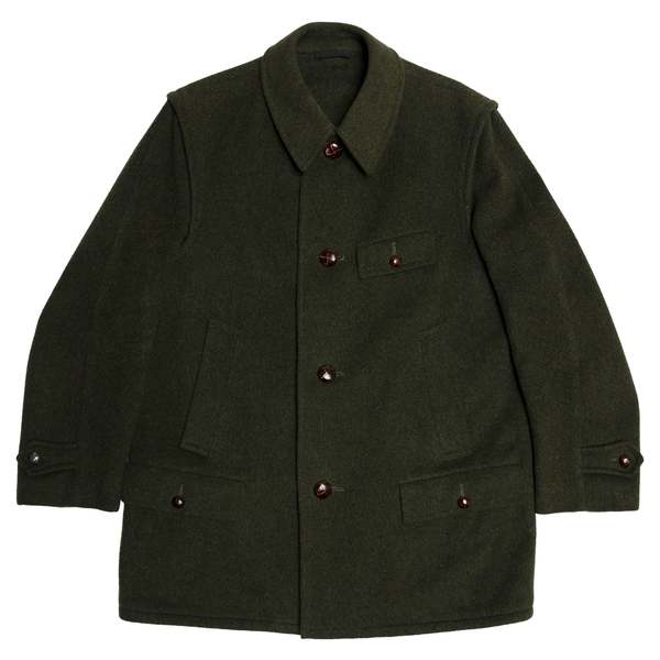 SALMA Baur Foradori Tirol Loden Janker Coat - Green