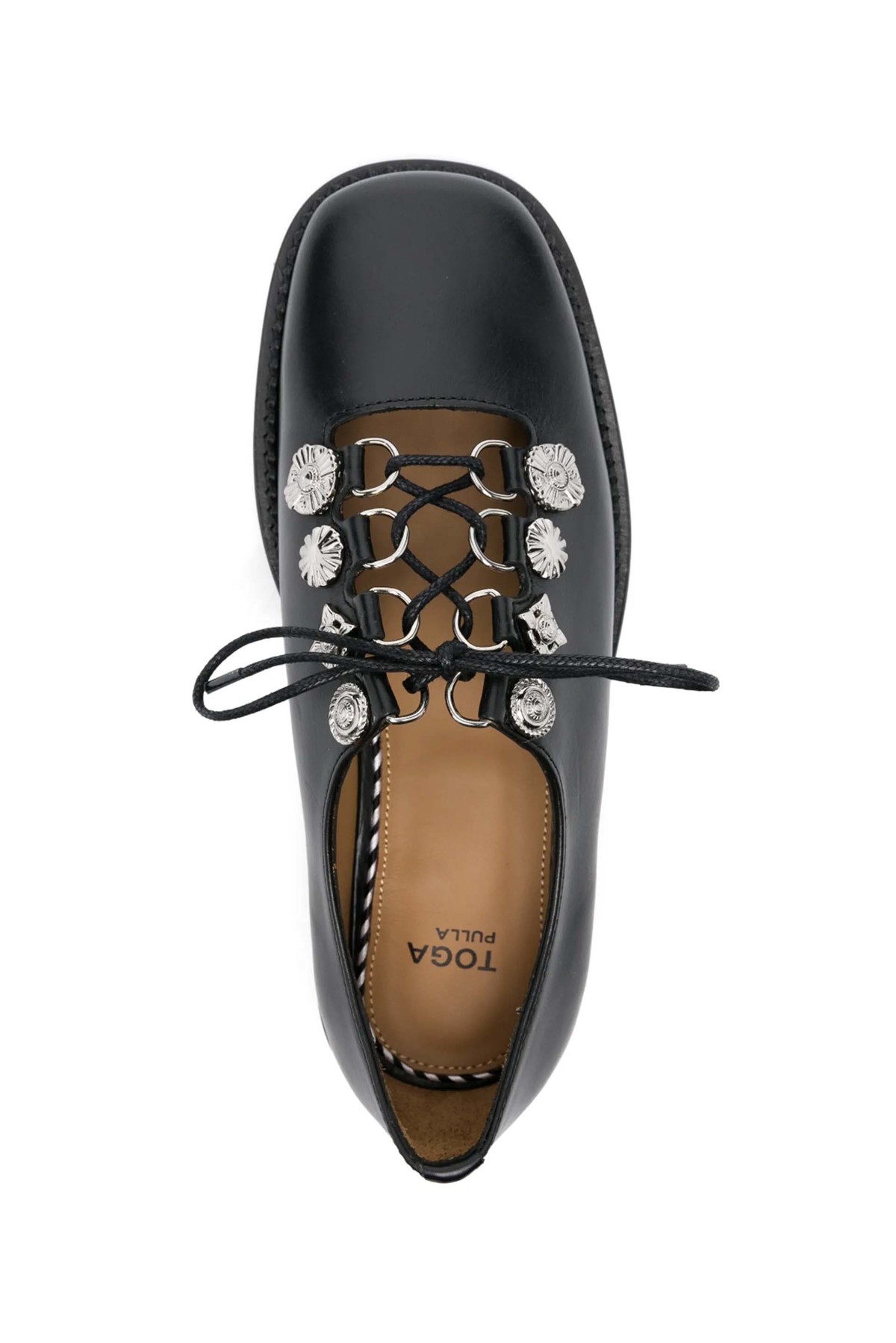 Toga Virilis Derby Shoes - Black - Image 4 of 4
