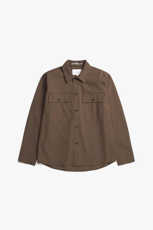 Norse Projects || Hjalmer Insulated Wool Overshirt - Charcoal Melange main image 1
