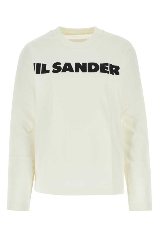 Tシャツ・カットソー JIL SANDER Women Tunic Tops 410714 J40GC0118J20103 WHITE Jil Sander Tunic Top - White | Garmentory