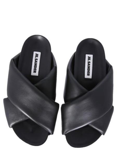サンダル・ミュール Jil Sander Dark Brown Leather Slippers Jil Sander Leather Slippers - Dark Brown | Garmentory