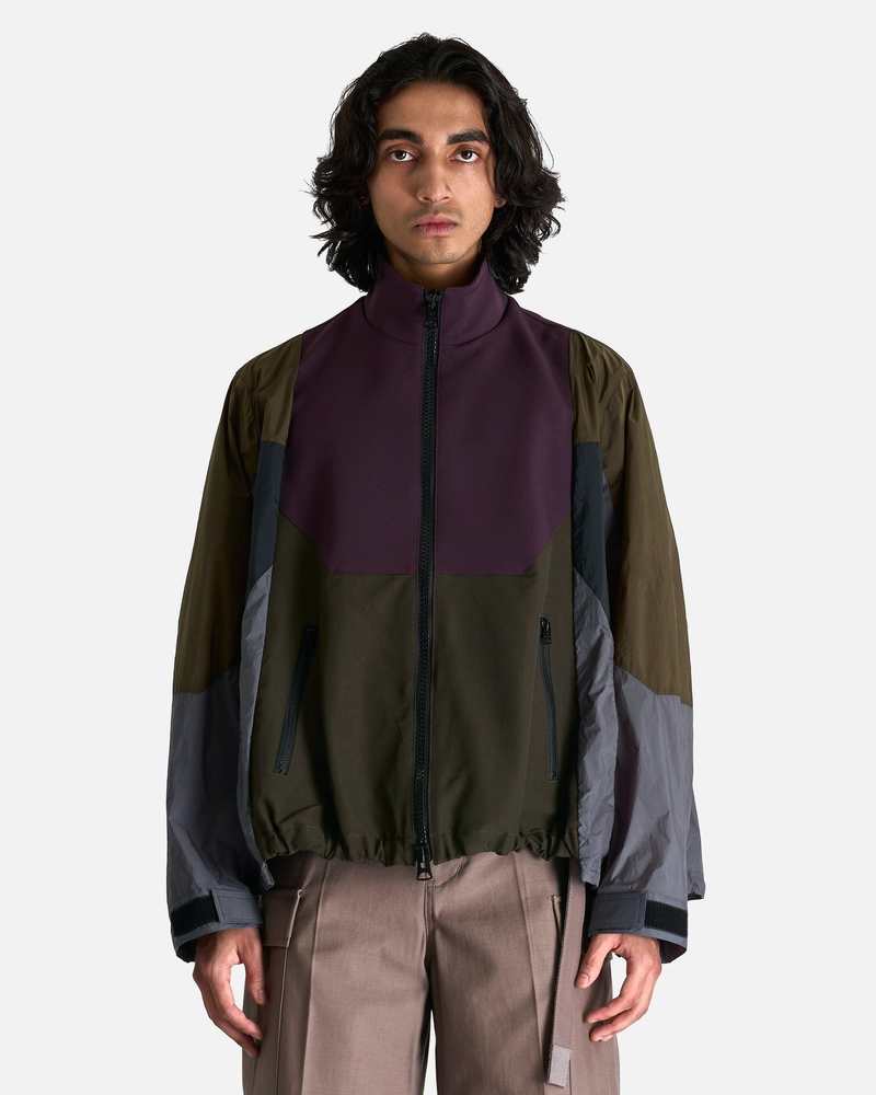 【新品未使用】sacai WOMEN Grosgrain Mix Blouson SACAI | NYLON TWILL X GROSGRAIN BLOUSON