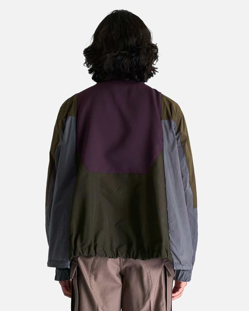 ジャケット・アウター sacai 25SS Matelasse Twill Mix Blouson sacai Matelasse Twill Mix Blouson - Burgundy | Garmentory