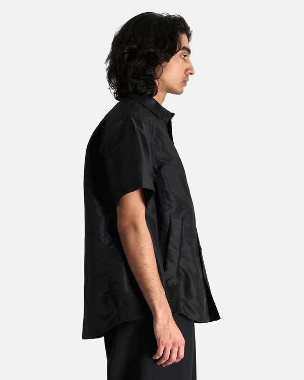 sacai Nylon Twill Shirt - Black | Garmentory