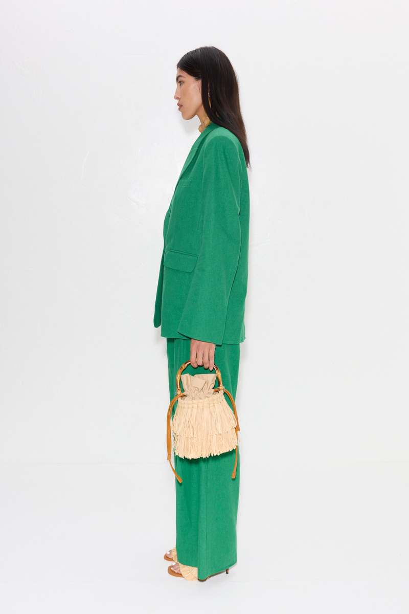 Simon Miller Bloo Linen Pant - Amazon Green