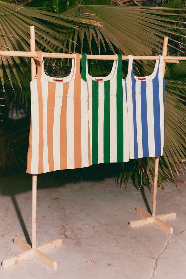 Simon Miller Sahara Striped Denim Dress