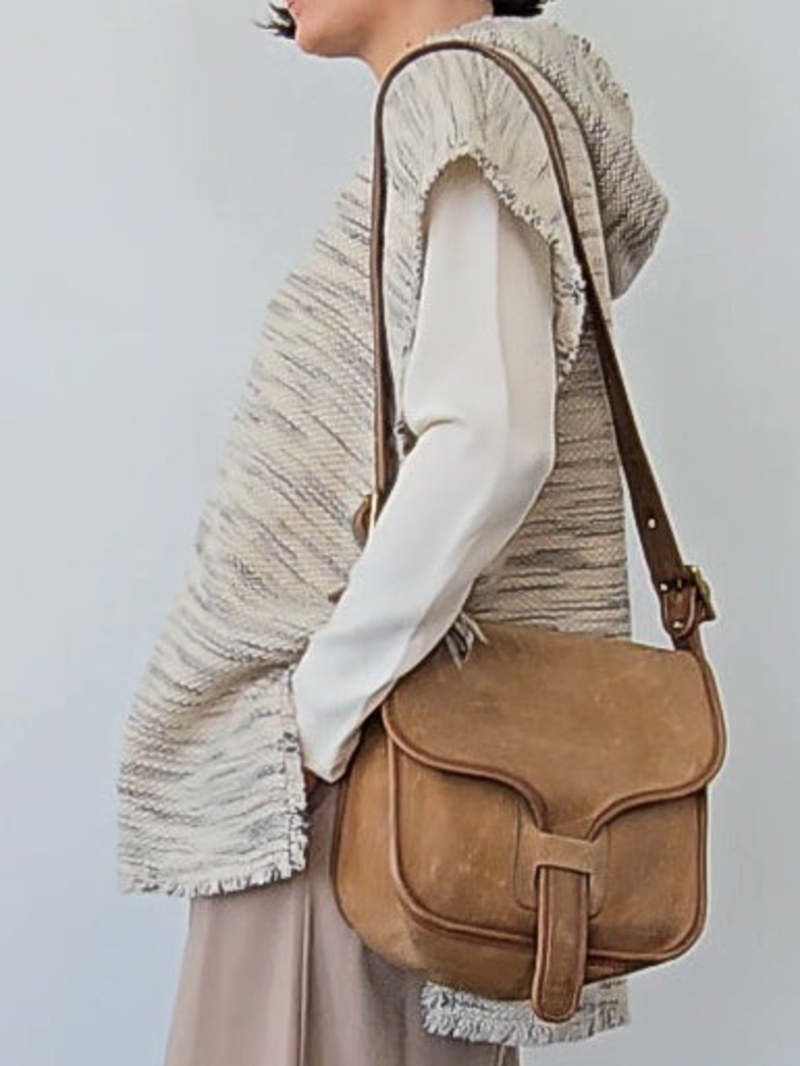バッグ Vintage Coach Saddle Bag Tan Old Model Vintage Coach SADDLE Buckled Pouch Bag British Tan w