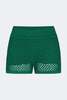 Simon Miller Marzo Crochet Shorts - Gummy Green - Thumbnail 1