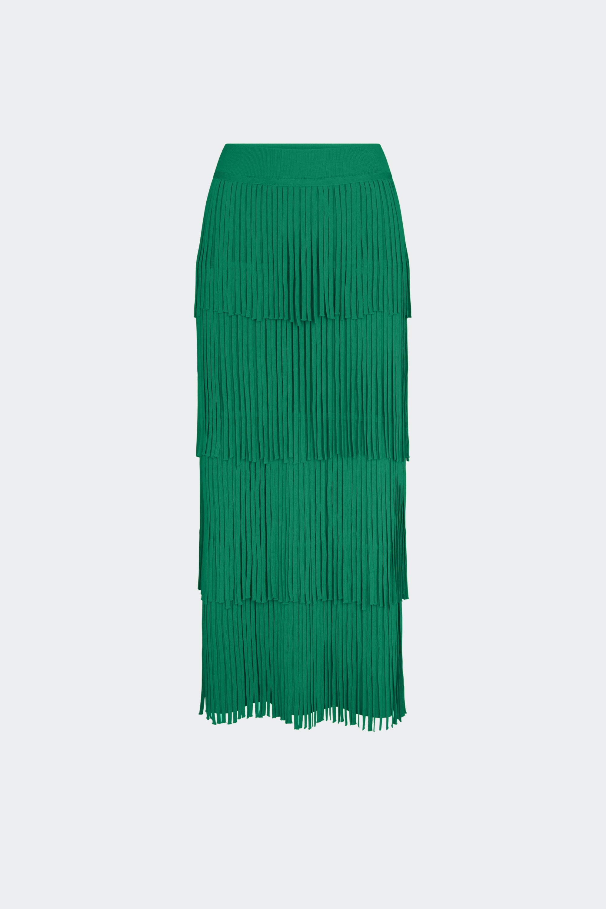 Simon Miller Za Za Knit Fringe Skirt - Jade | Garmentory