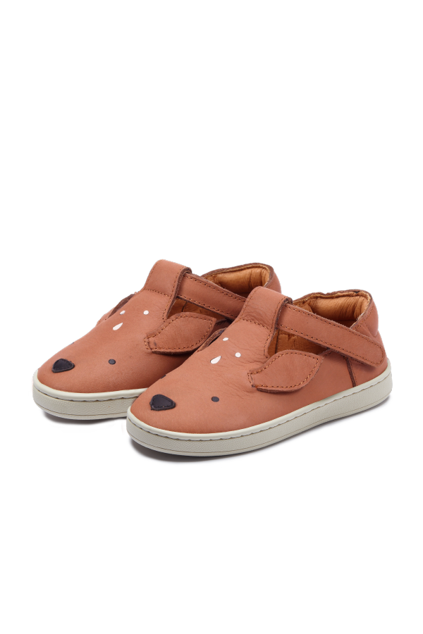 KIDS Donsje Sunni Classic Shoes - Walnut Leather