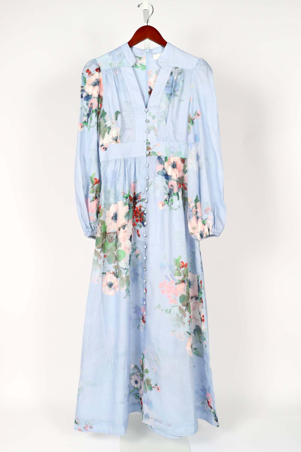 aqua ruched top midi dress Scarf-Detail Midaxi Dress in Aquamarine - 12