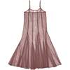 Ali Golden Paneled Mesh Dress - Taupe - Thumbnail 1