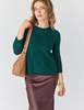 Lindsay Nicholas New York Wellesley Sweater - Emerald - Thumbnail 1