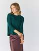 Lindsay Nicholas New York Wellesley Sweater - Emerald - Thumbnail 5