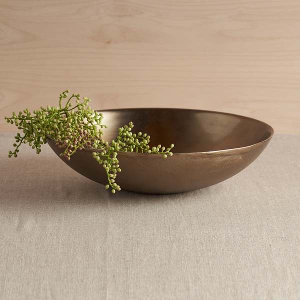 The Collective Home Antique Brass Bowls - Set of 3