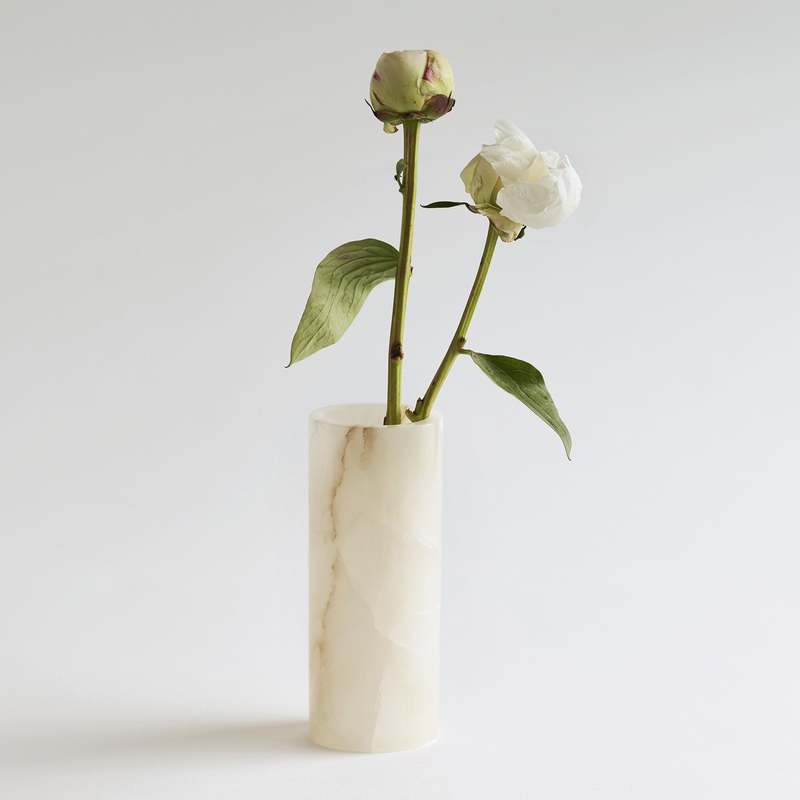 The Collective Home Narrow Vase - White The Collective Home Narrow Vase - White