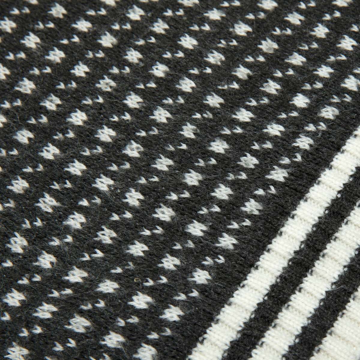 Jacquard Double Knit Jumper - Black - Image 5 of 5