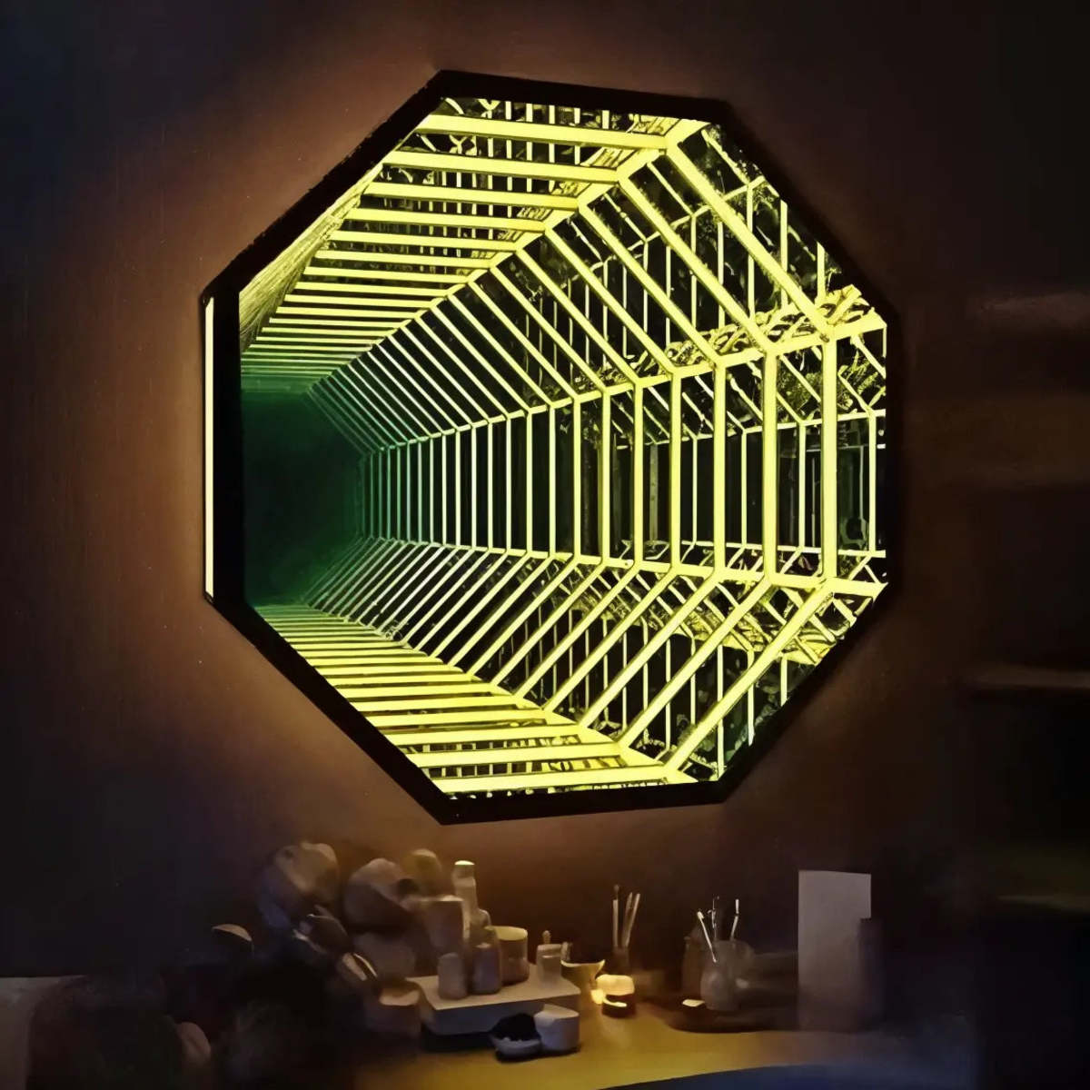 Interior Moderna 3D Octagon Infinity Mirror | Garmentory
