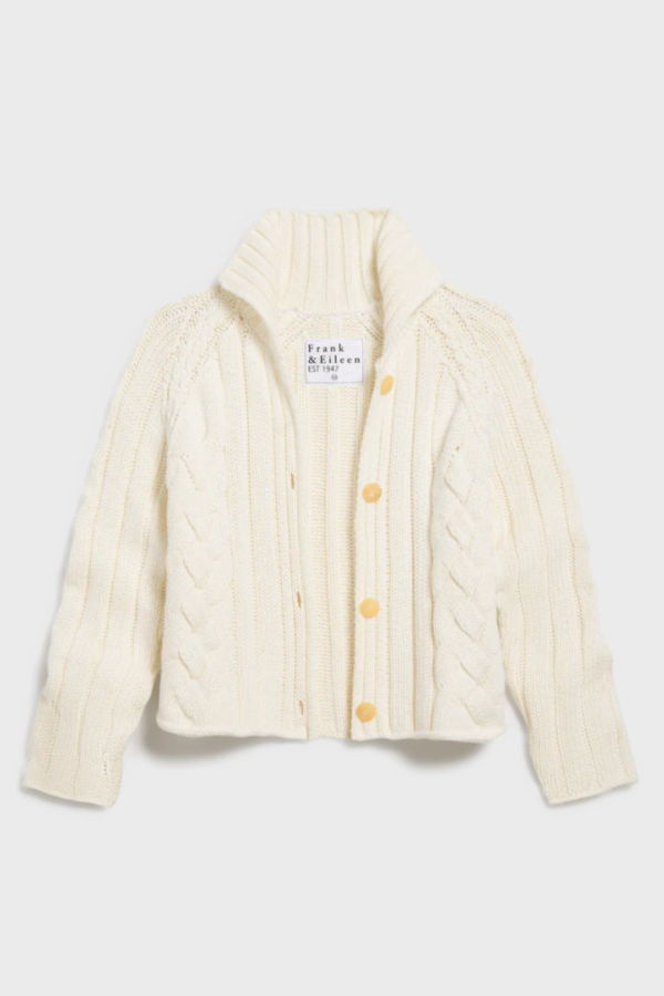 Frank & Eileen Mini Cotswolds Cardigan - Ivory