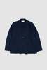 Universal Works 3 Button Jacket - Navy - Thumbnail 1