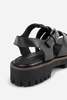 "INTENTIONALLY __________." Haddie Leather Dad Sandal - Black/Mercury - Thumbnail 5