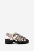 "INTENTIONALLY __________." Haddie Snakeskin Dad Sandal - Black/White - Thumbnail 6