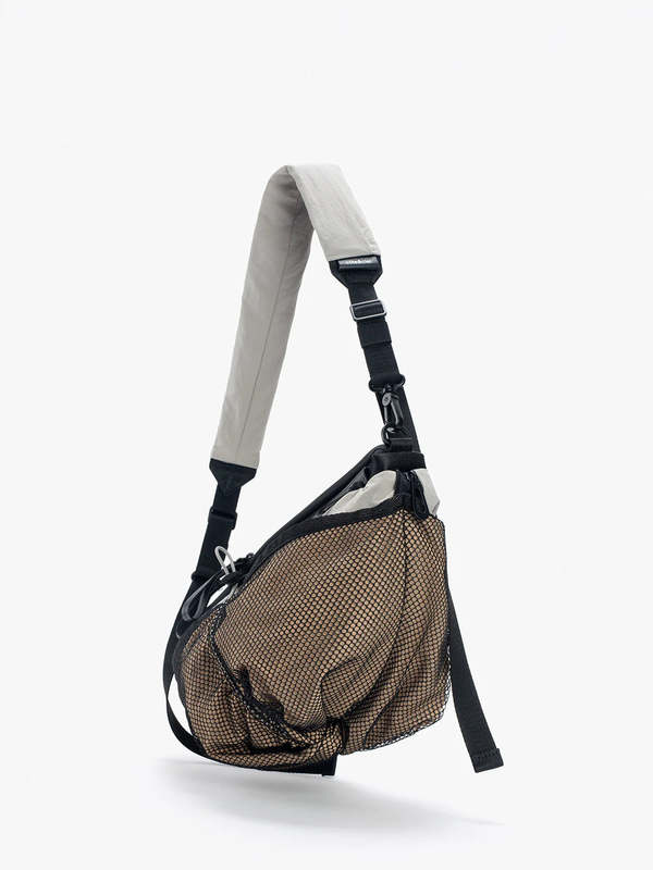 Cte & Ciel Orne Smooth Crossbody Bag - Black & Sand